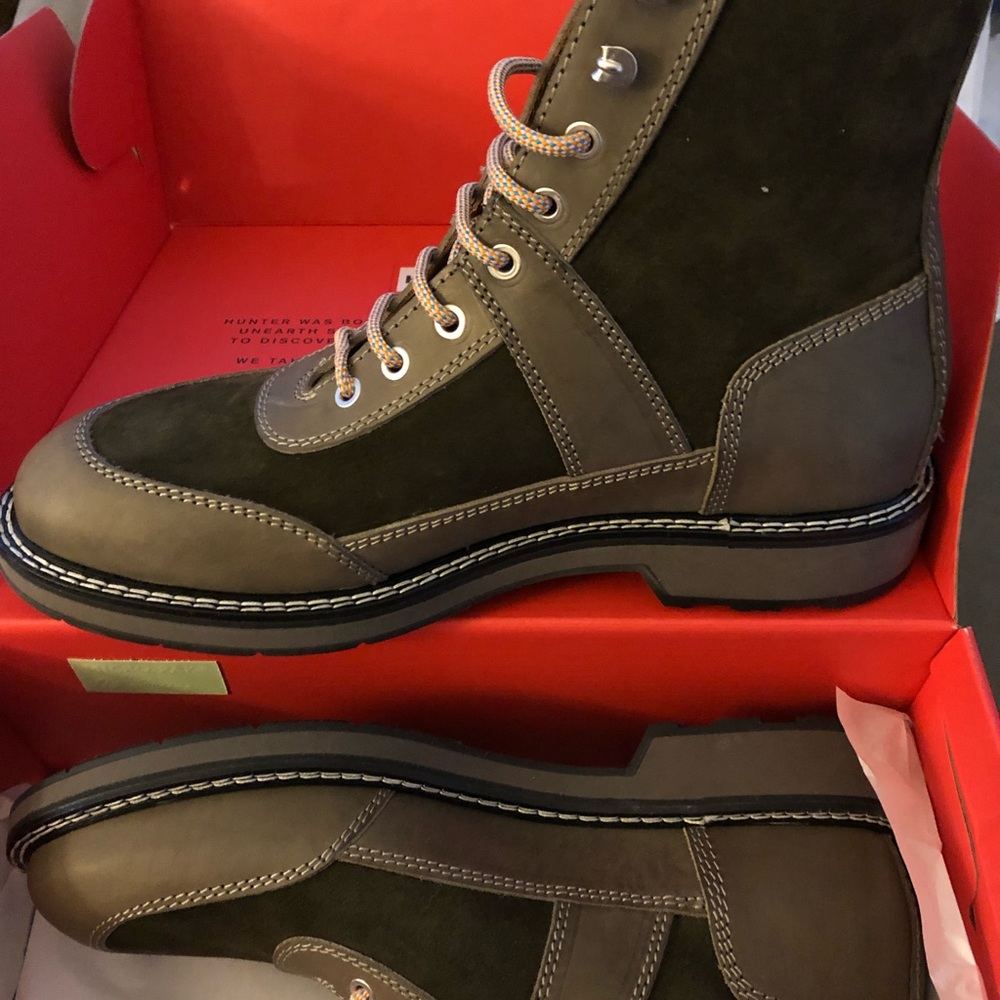 Men’s Hunter Original Commando boot khaki 11 NEW - Picture 5 of 8